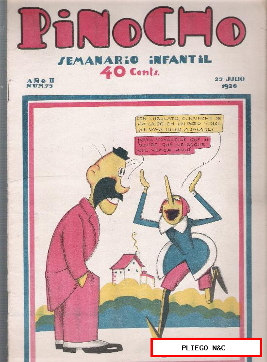 Pinocho nº 75. Editorial Calleja 1925
