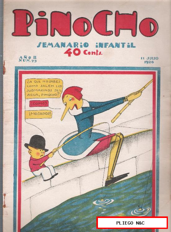 Pinocho nº 73. Editorial Calleja 1925