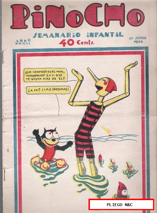 Pinocho nº 71. Editorial Calleja 1925