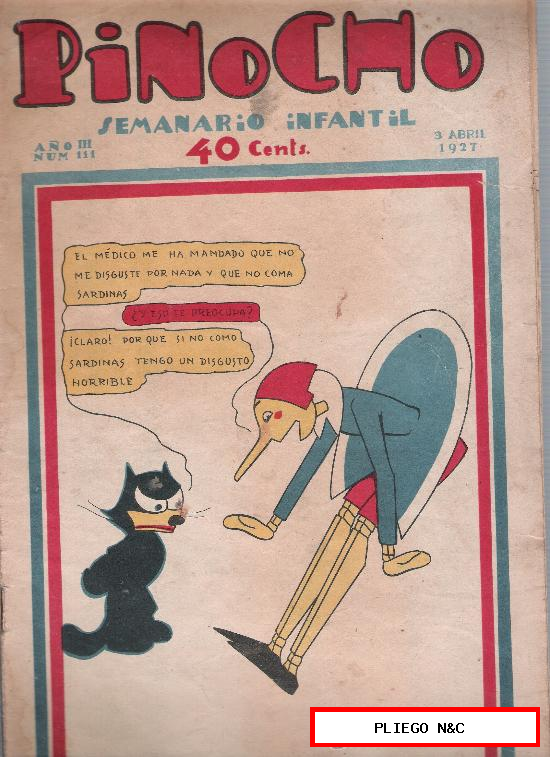 Pinocho nº 111. Editorial Calleja 1925