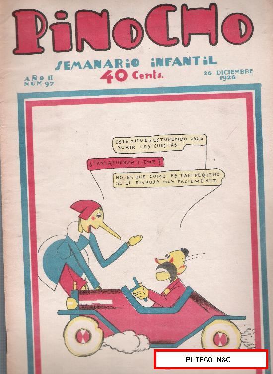 Pinocho nº 97. Editorial Calleja 1925