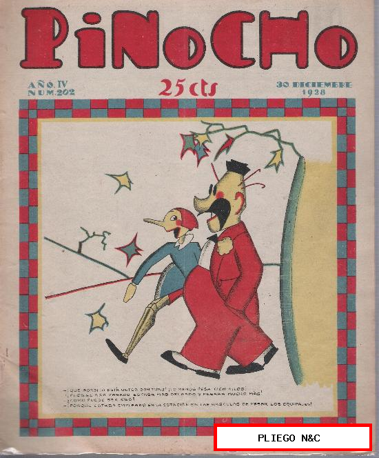 Pinocho nº 202. Editorial S. Calleja 1925