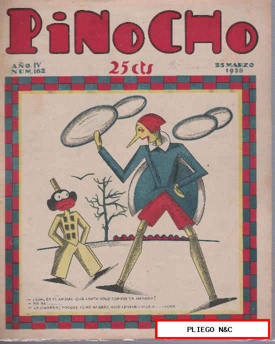 Pinocho nº 162. Editorial S. Calleja 1925