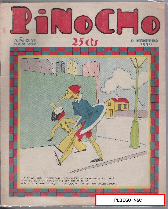 Pinocho nº 260. Editorial S. Calleja 1925
