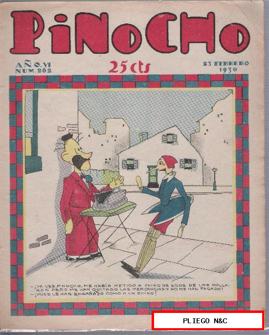 Pinocho nº 262. Editorial S. Calleja 1925