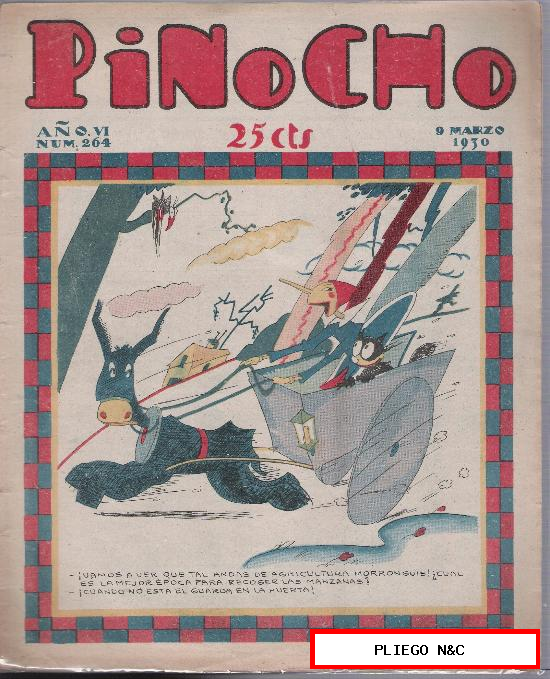 Pinocho nº 264. Editorial S. Calleja 1925