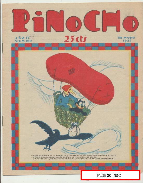 Pinocho nº 169. Editorial Calleja 1925