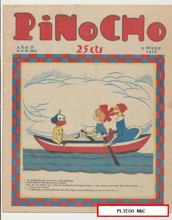 Pinocho nº 168. Editorial Calleja 1925