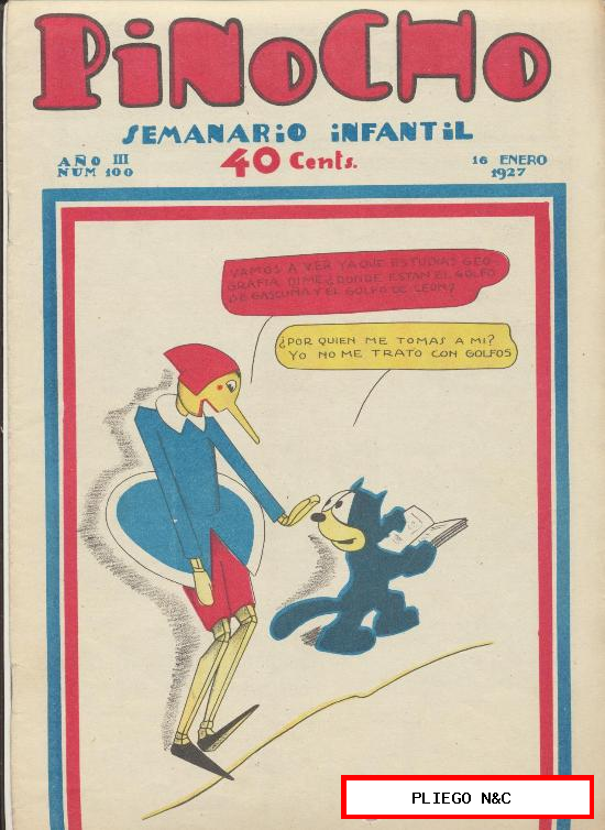 Pinocho nº 100. Editorial Calleja 1925