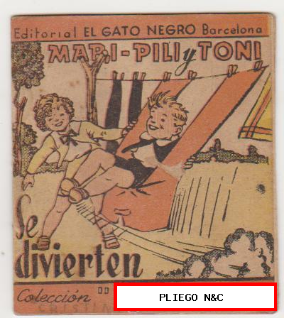 Colección Miniaturas. Mari-Pili y Toni se divierten. Editorial El Gato Negro. RARO. 7,5x6,5