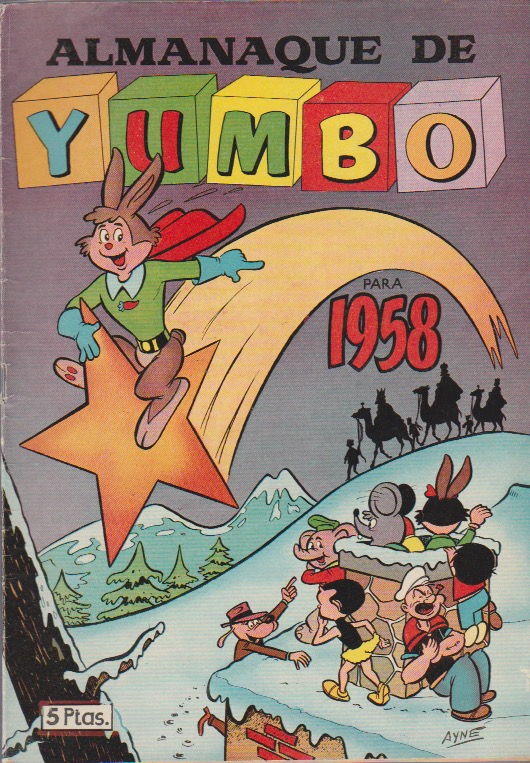 yumbo. Almanaque 1958. Cliper