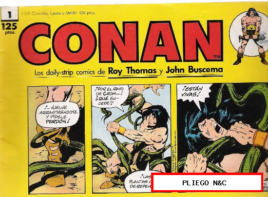 Conan (Las tiras de prensa) Planeta DeAgostini 1989. Nº 1