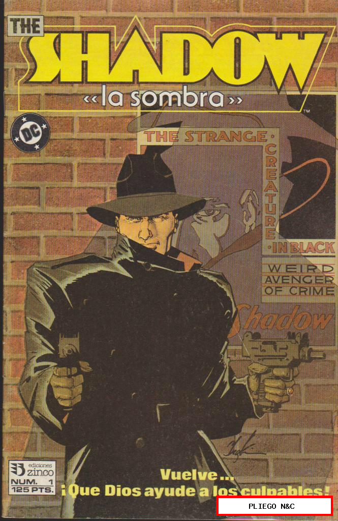 The Shadow. La Sombra. Zinco 1987. Nº 1