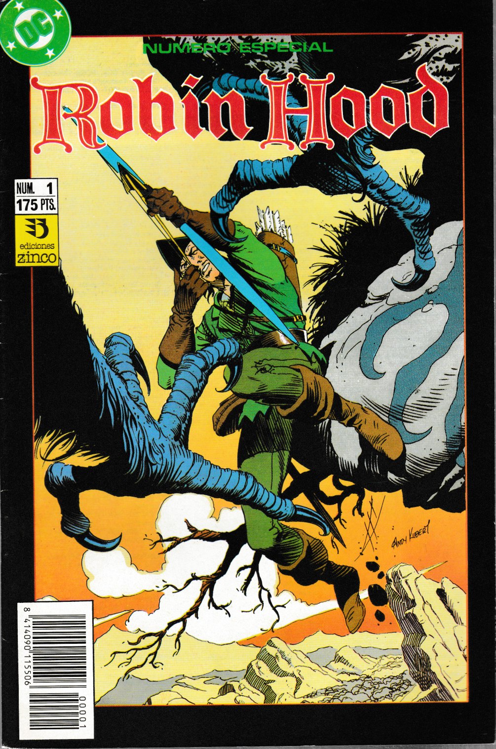 Robin Hood. Zinco 1991. Nº 1