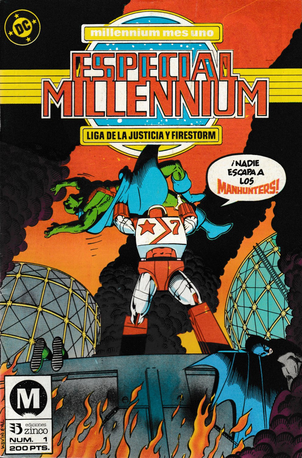 Especial Millennium. Zinco 1988. Nº 1 La Liga de la Justicia y Firestorm