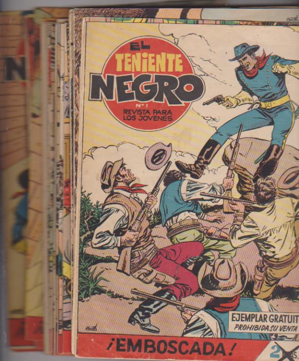 El Teniente Negro. Bruguera 1962. Colección completa (30 ejemplares)