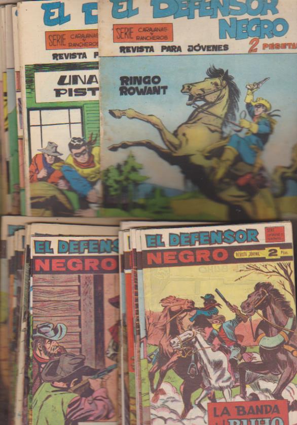 El Defensor Negro. Maga 1963. Colección completa (61 ejemplares) MUY DIFÍCIL ASÍ