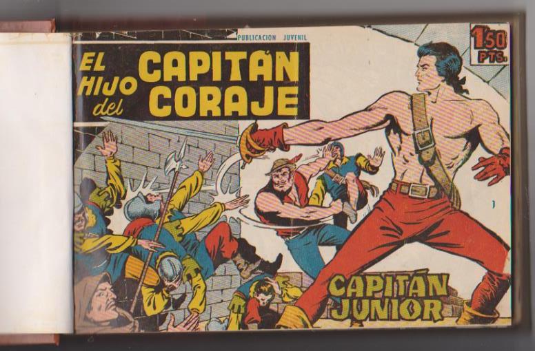 El Hijo del Capitán Coraje. Toray 1959. Colección completa encuadernada (52 ejemplares)