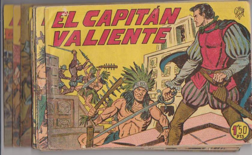 El Capitán Valiente. Maga 1957. Lote de 14 ejemplares