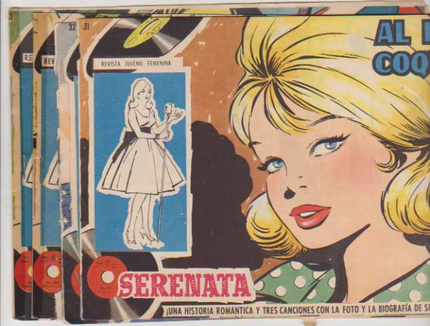 Serenata. Toray 1959. Lote de 4 ejemplares: 1, 31, 32 y 61