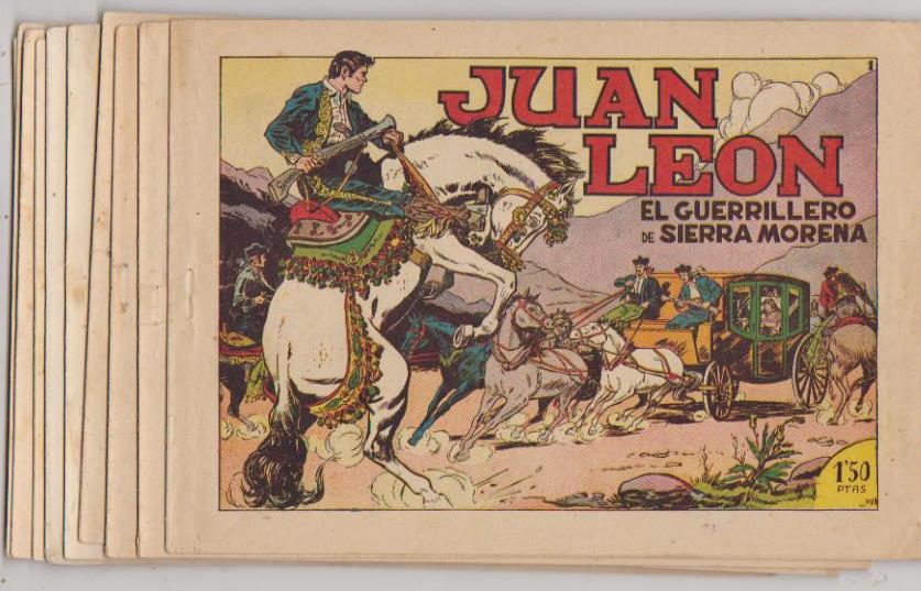 Juan León. Toray 1954. Lote de 10 ejemplares. Colección a falta del nº 4, 5, 6, 7, 8 y 12