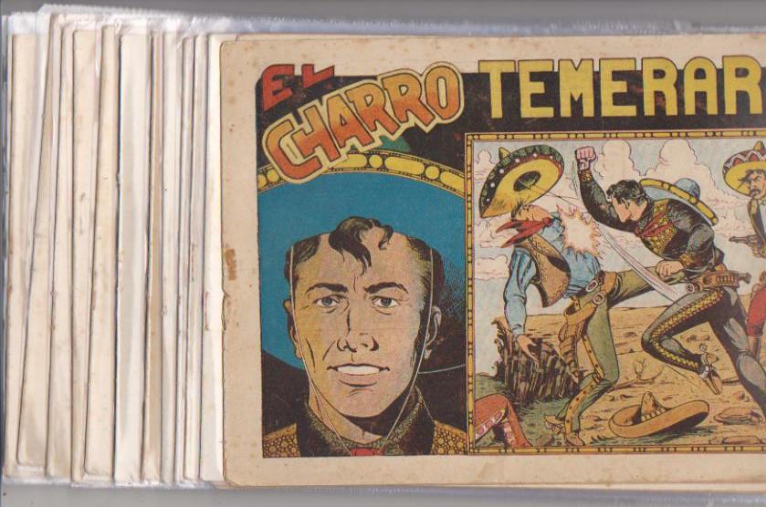 El Charro Temerario. Grafidea 1953. Colección a falta de 6 ejemplares:13, 14, 15,  29, 30 y 44