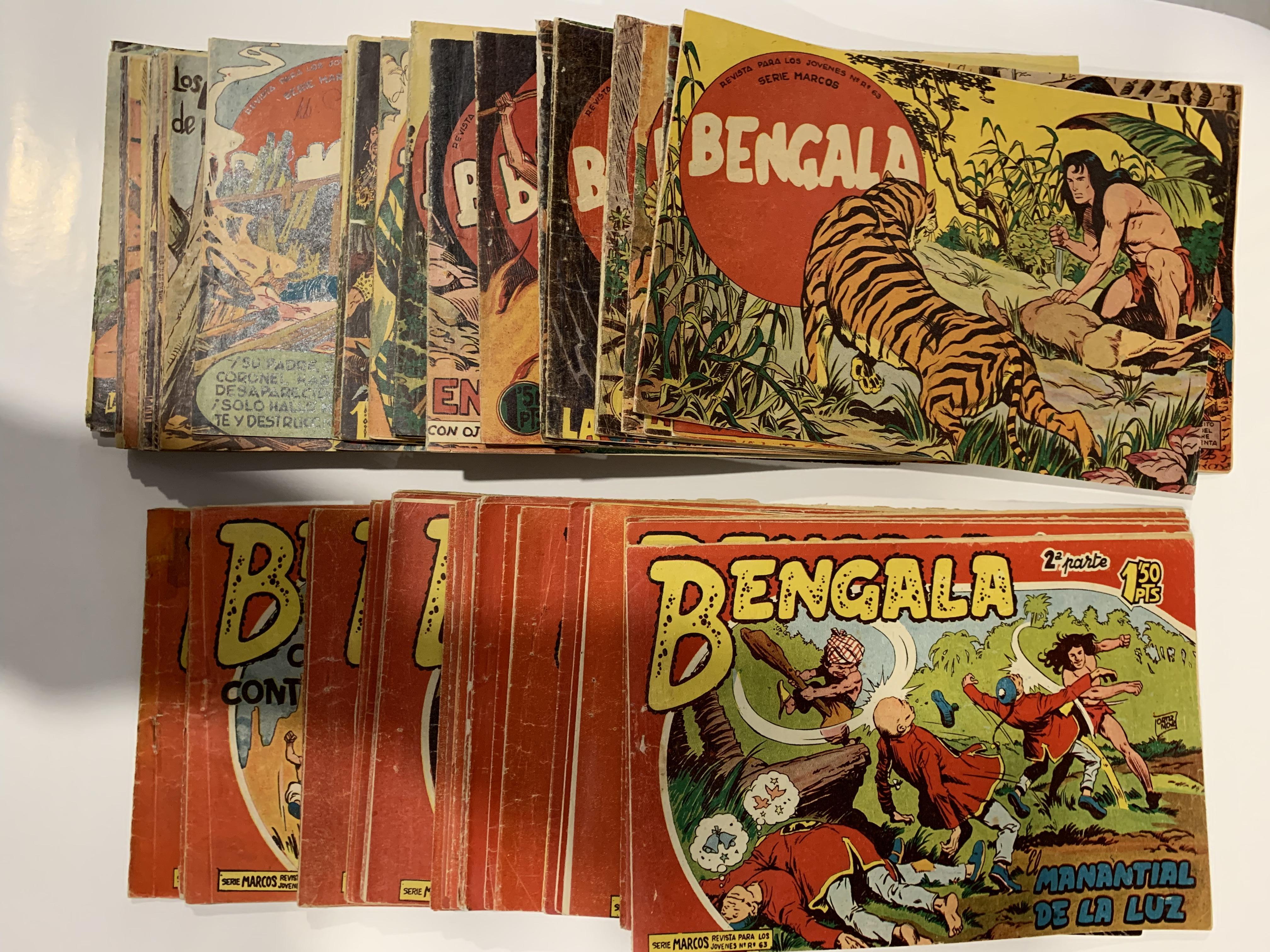 Bengala. Maga 1959 Completa 54 ejemplares y Bengala 2ª Maga 1960. Completa 45 ejemplares