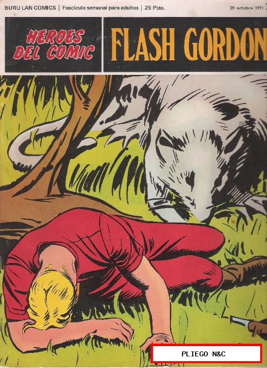 Flash Gordon. Buru Lan 1971. Lote de 19 ejemplares