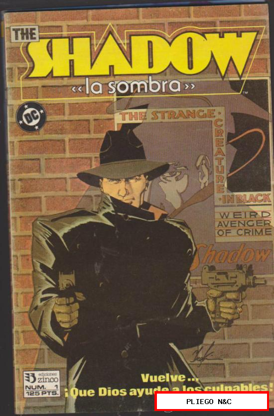 The Shadow. La Sombra. Zinco 1987. Colección completa (4 ejemplares)