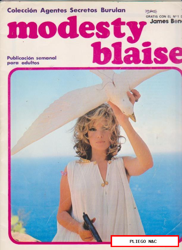 Modesty Blaise. Burulan 1974. Colección completa (24 ejemplares)