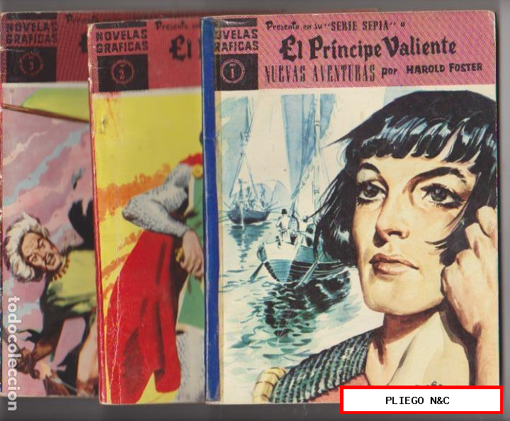 el príncipe valiente. Dolar serie sepia 1960. Completa 37 ejemplares del 1 al 37
