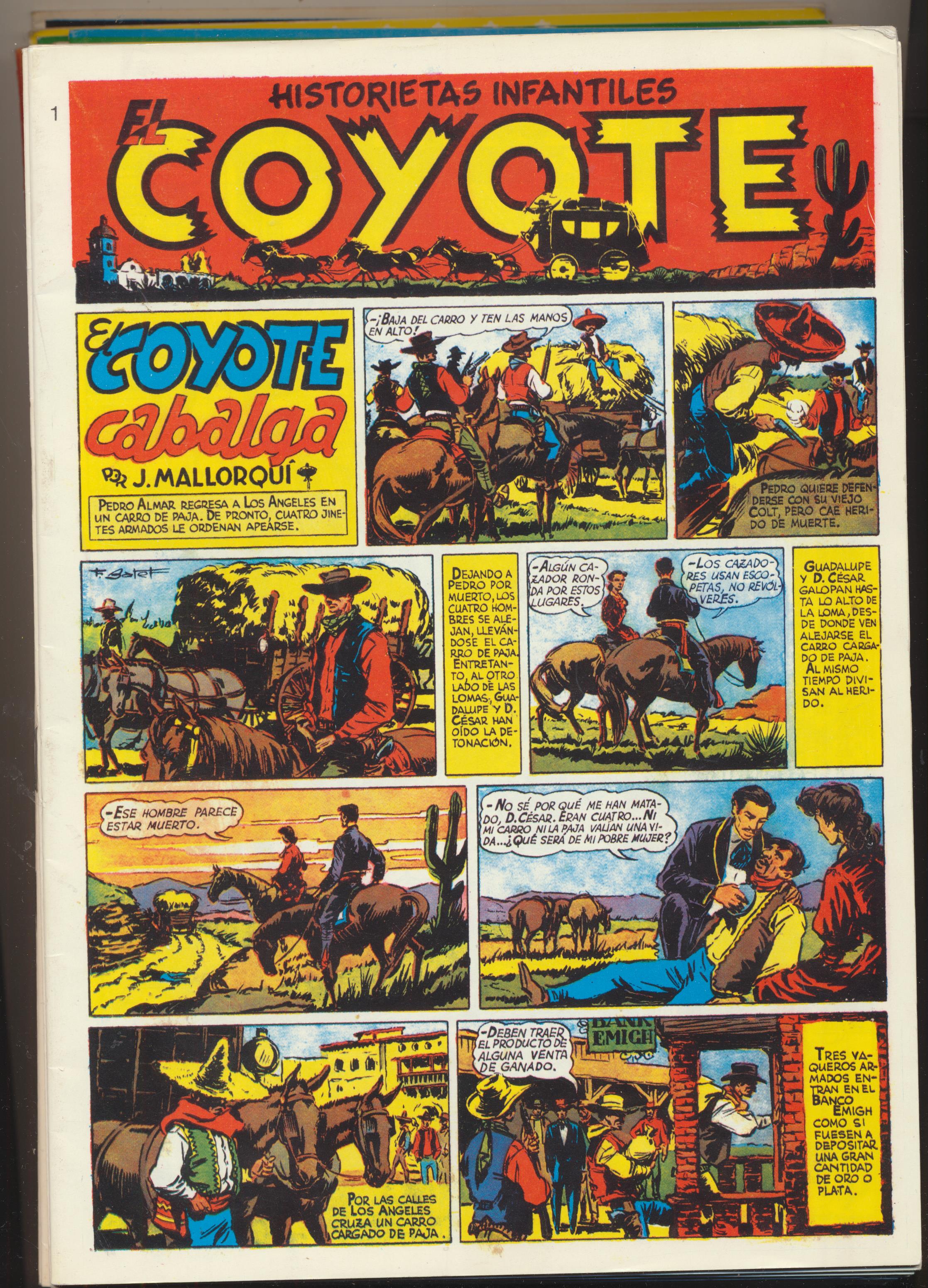 El Coyote. Lote de 73 ejemplares del 1 al 73. Incluye 3 Almanaques