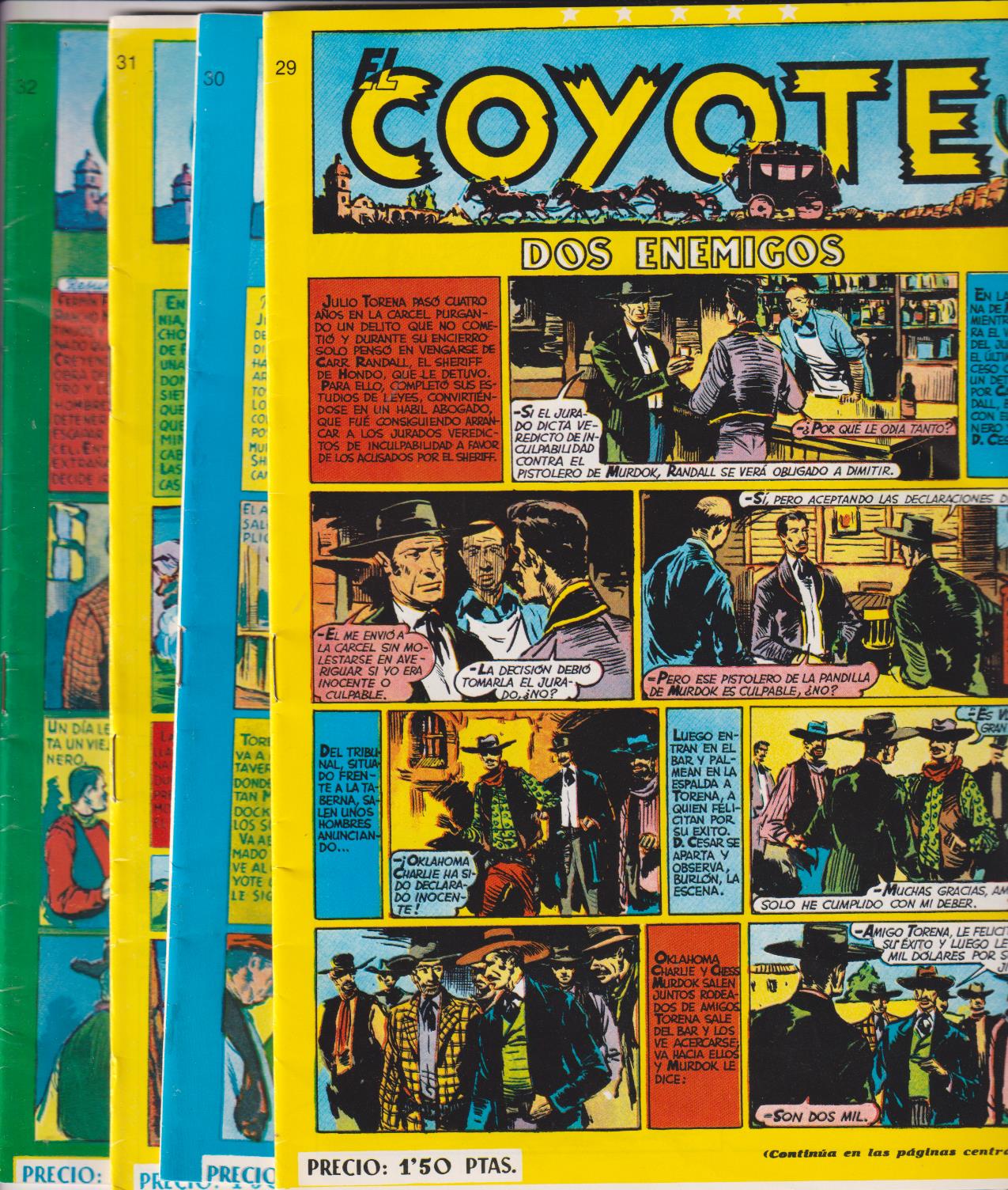 El Coyote. Lote de 4 ejemplares: 29, 30, 31 y 32. Reedición
