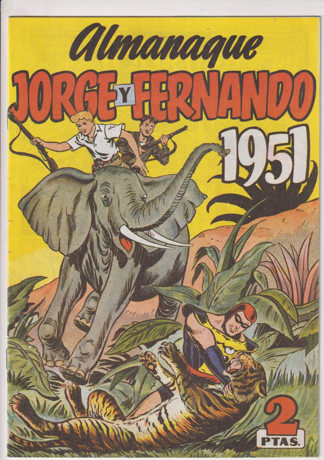 Almanaque Jorge y Fernando para 1951. Reedición