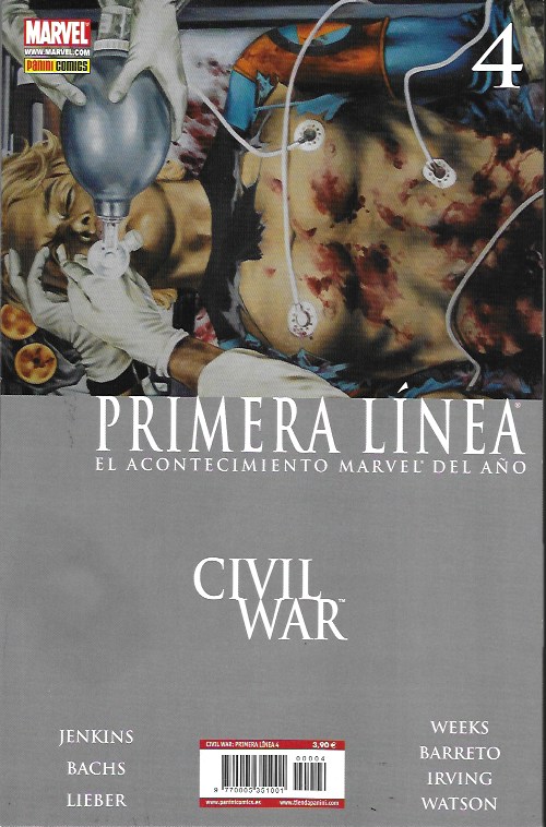 Civil War. Primera Línea. Panini 2007. Nº 4