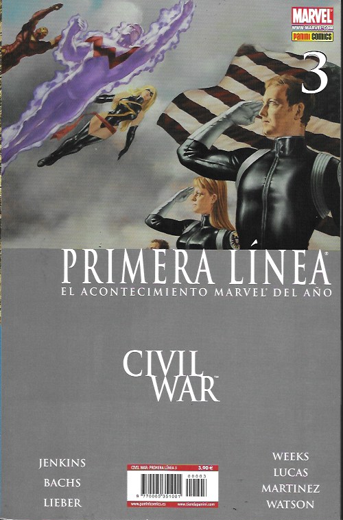 Civil War. Primera Línea. Panini 2007. Nº 3