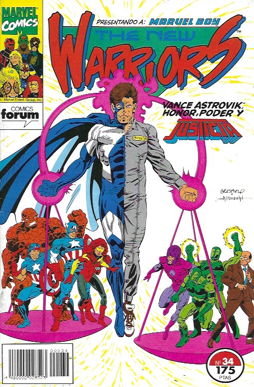 The New Warriors. Forum 1991. Nº 34