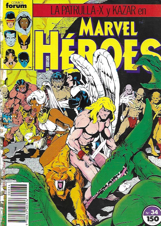 Marvel Heroes. Forum 1987. Nº 34 La Patrulla-X y Ka-Zar