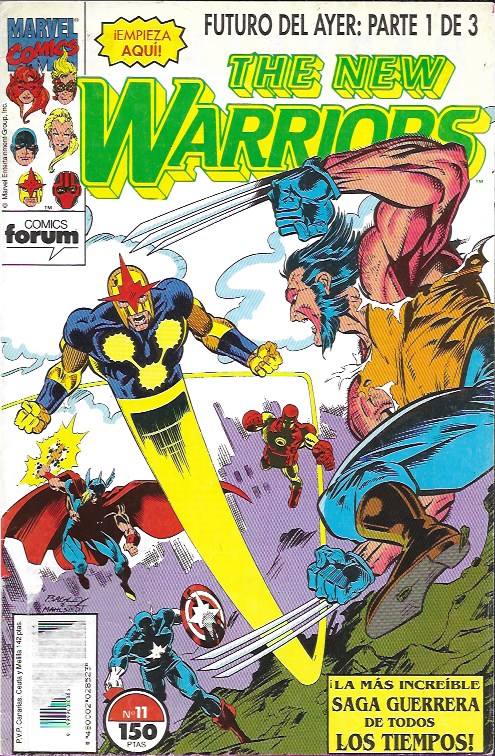 The New Warriors. Forum 1991. Nº 11