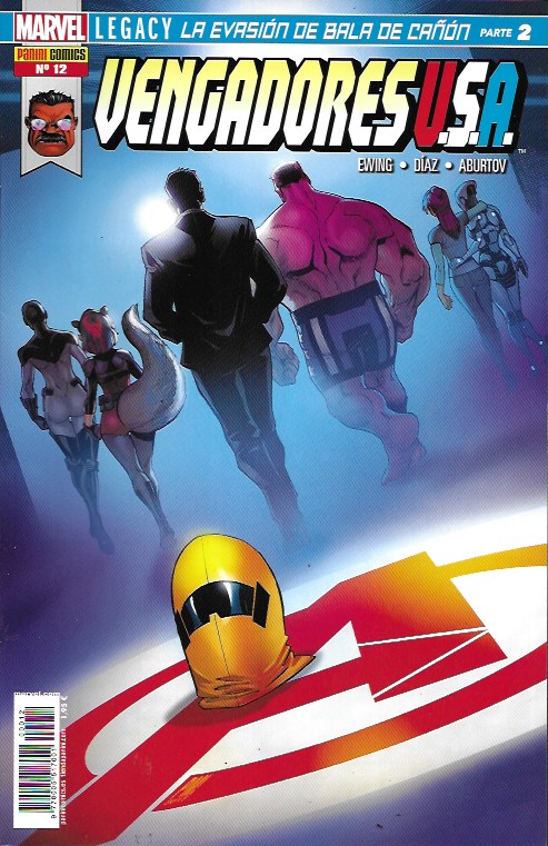 Vengadores U.S.A. Panini 2017. Nº 12. Marvel Legacy. La evasión de Bala de Cañón, Parte 2