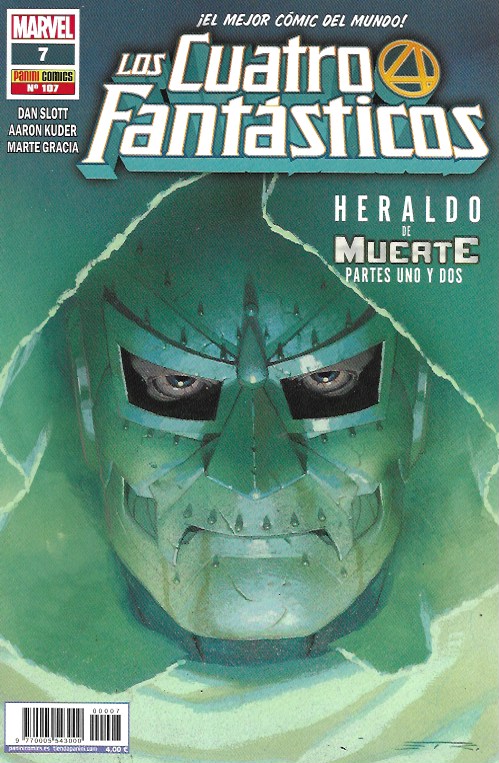 Los 4 Fantásticos v7. Panini 2008. Nº 107 #7 Heraldo de Muerte, Partes 1 y 2