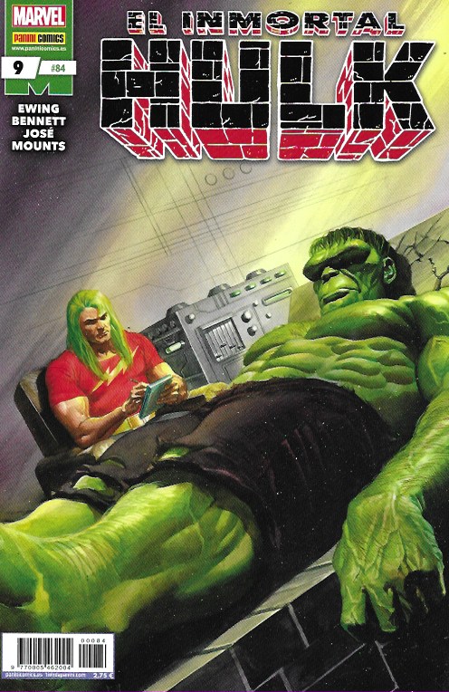El Increíble Hulk. Panini 2012. Nº 84 El Inmortal Hulk #9