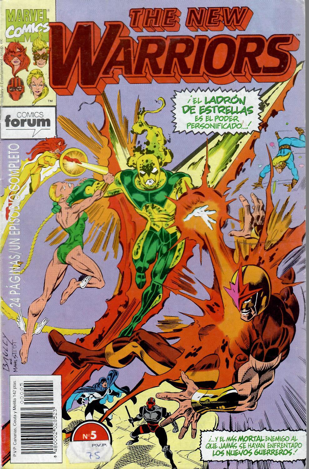 The New Warriors. Forum 1991. Nº 5