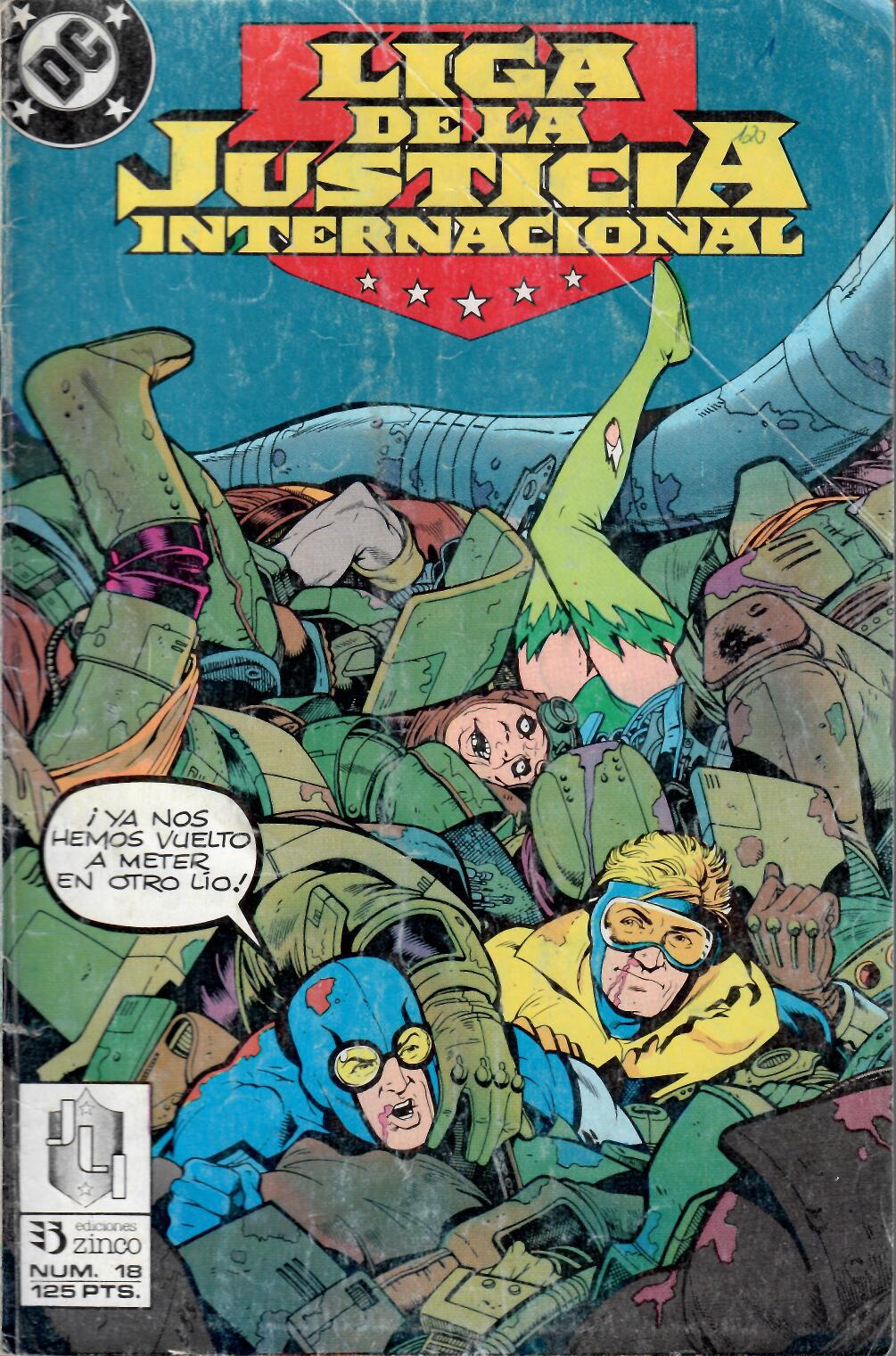 Liga de la Justicia Internacional. Zinco 1988. Nº 18