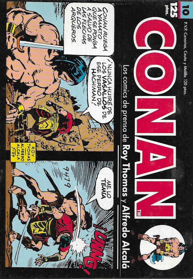 Conan (Las tiras de prensa) Planeta DeAgostini 1989. Nº 10