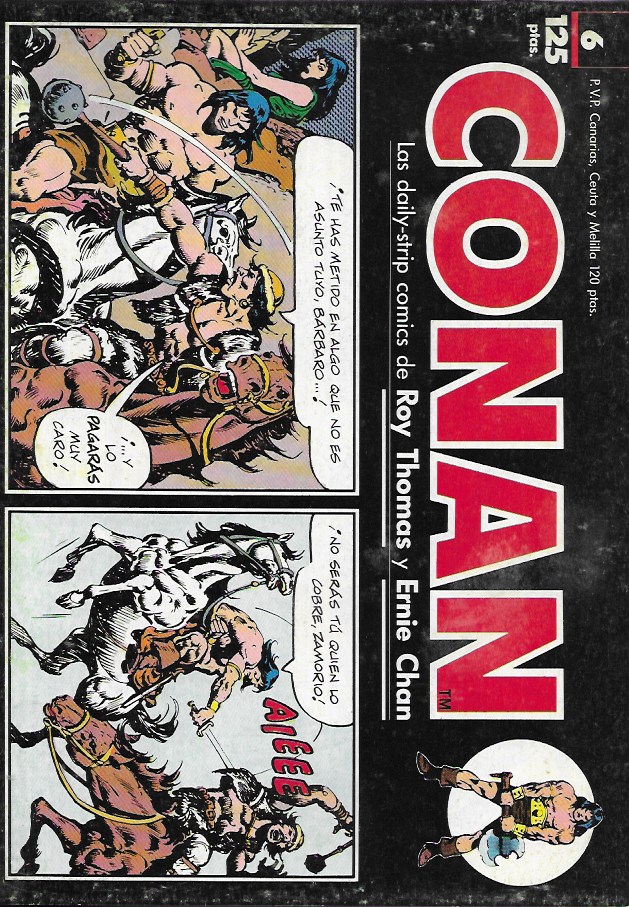Conan (Las tiras de prensa) Planeta DeAgostini 1989. Nº 6