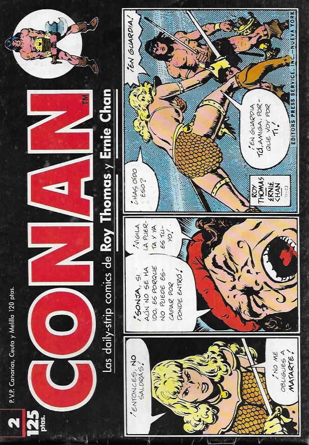 Conan (Las tiras de prensa) Planeta DeAgostini 1989. Nº 2
