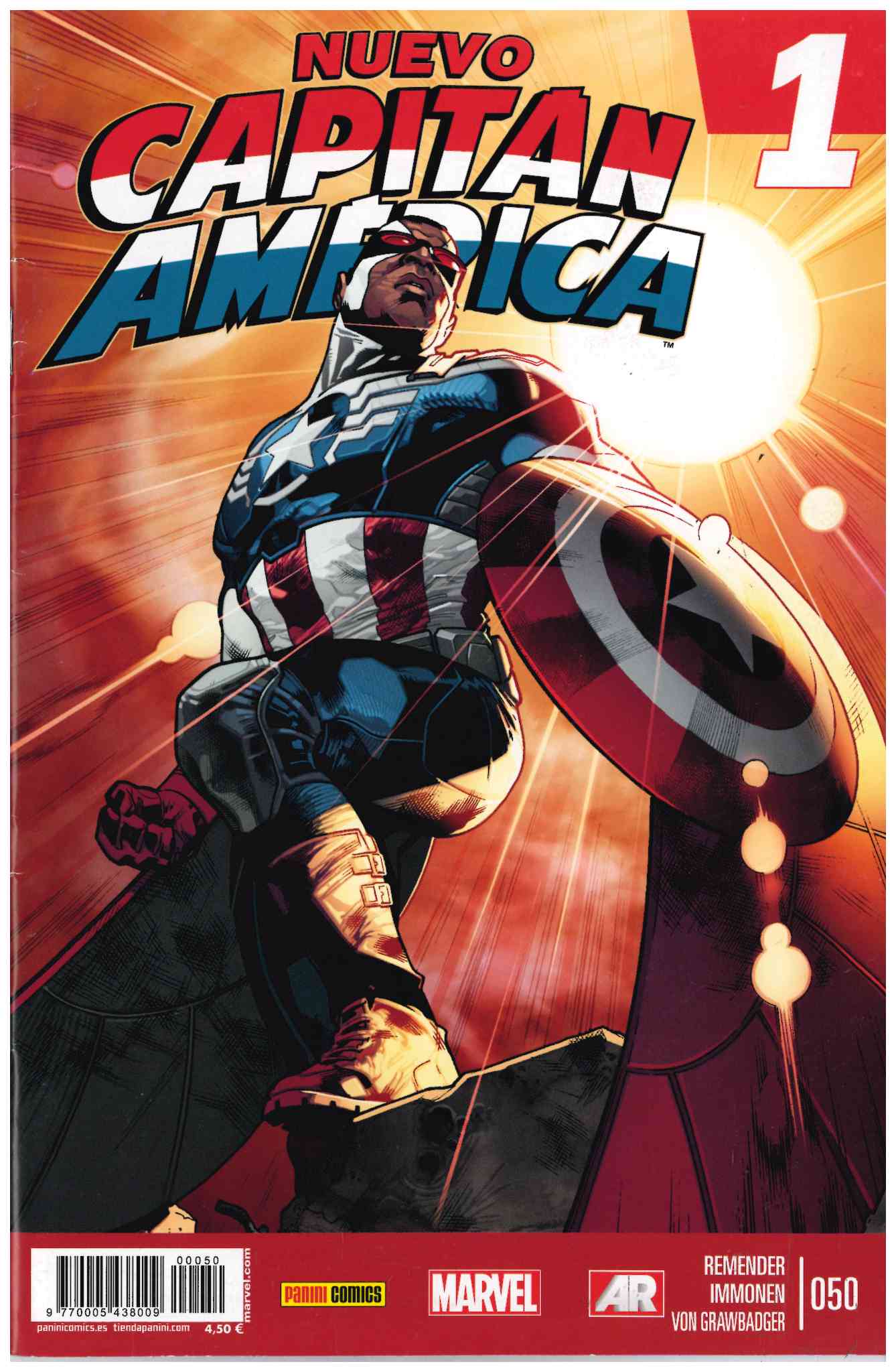 Capitán América v8. Panini 2011. Nº 50 Nuevo Capitán América