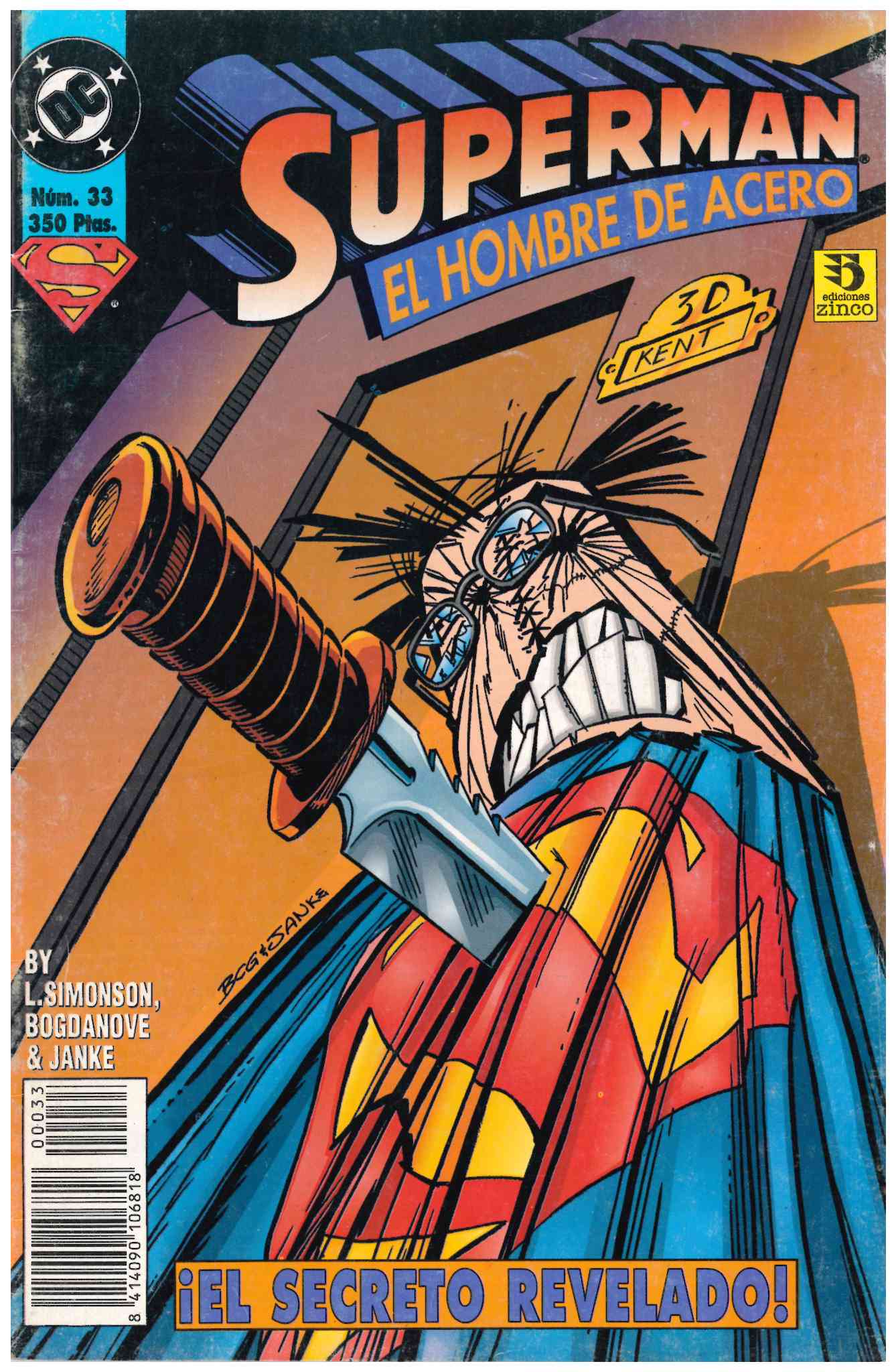 Superman. Zinco 1993. Nº 33