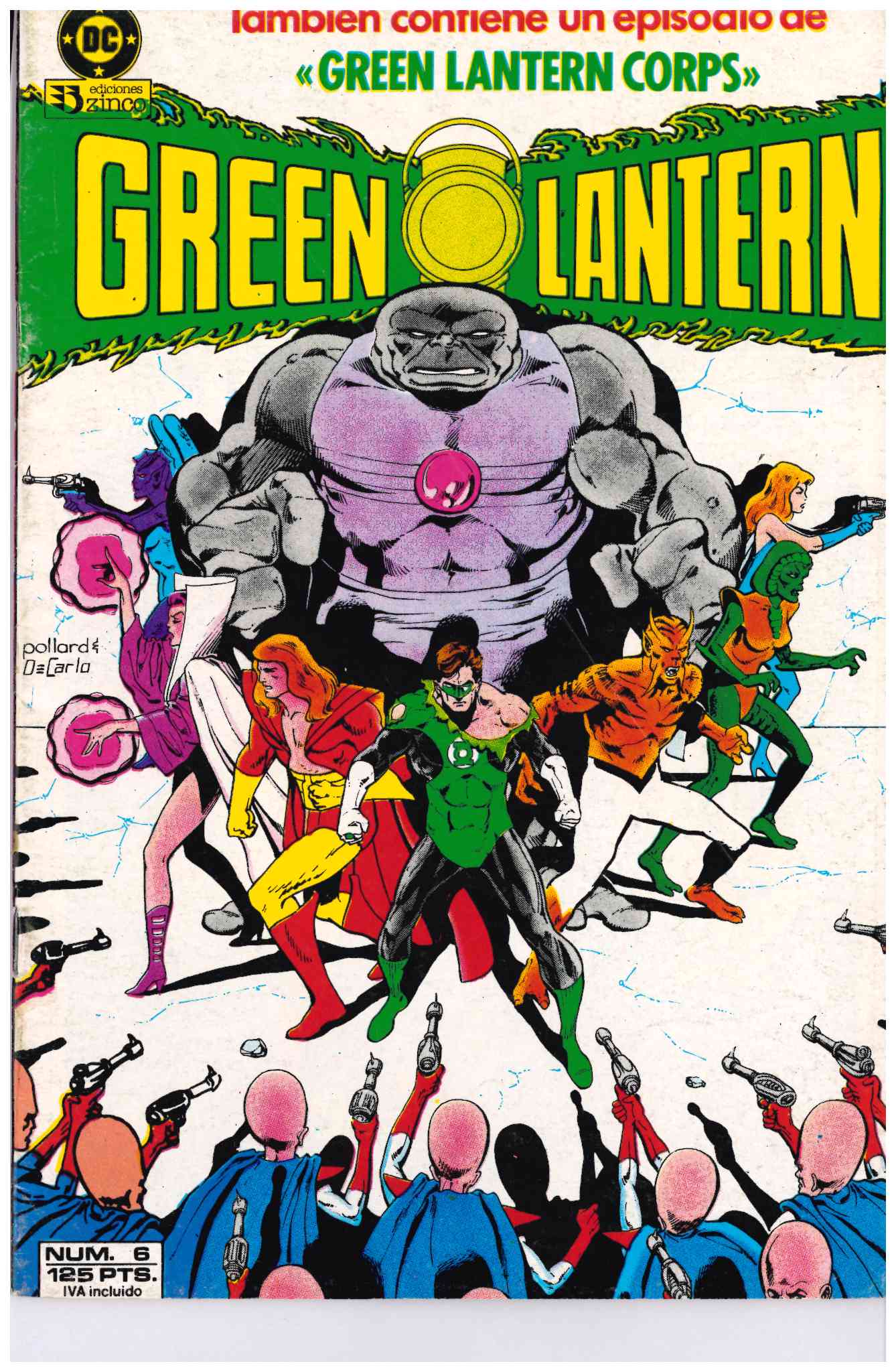 Green Lantern. Zinco 1986. Nº 6